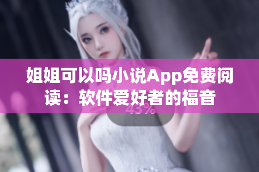 姐姐可以吗小说App免费阅读：软件爱好者的福音