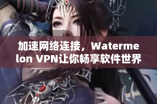 加速网络连接，Watermelon VPN让你畅享软件世界