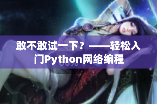 敢不敢试一下？——轻松入门Python网络编程