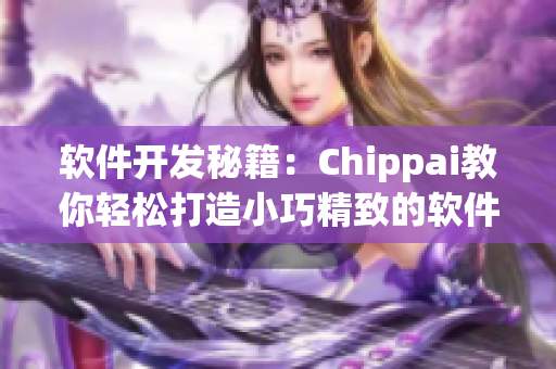 软件开发秘籍：Chippai教你轻松打造小巧精致的软件 