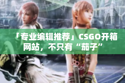 「专业编辑推荐」CSGO开箱网站，不只有“茄子”