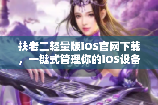 扶老二轻量版iOS官网下载，一键式管理你的iOS设备！