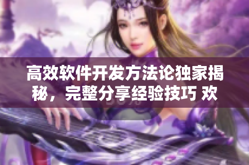 高效软件开发方法论独家揭秘，完整分享经验技巧 欢迎观看